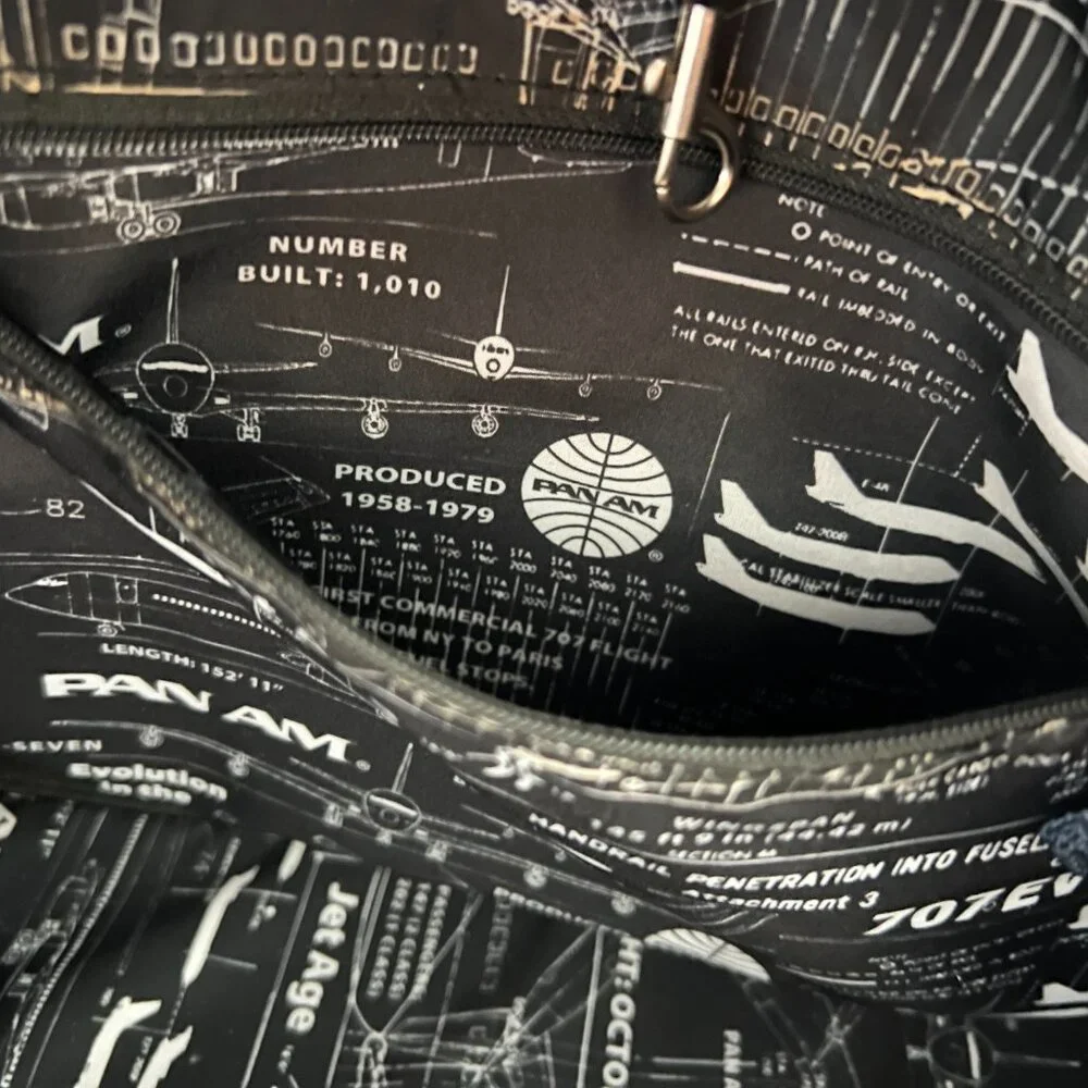 Pan Am Navy Blue Multipurpose Duffel/Gym/Carry-On/Overnight Bag - Picture 13 of 16